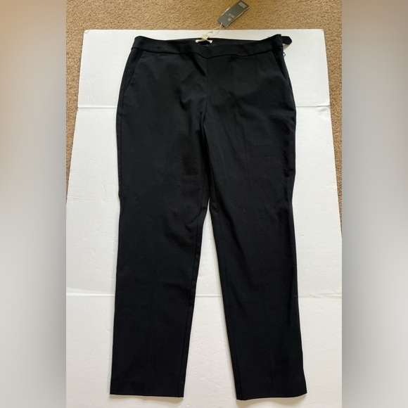 Eileen Fisher Pants - Eileen Fisher Organic Cotton Bistretch Twill Black Pants Sz M New with Flaw